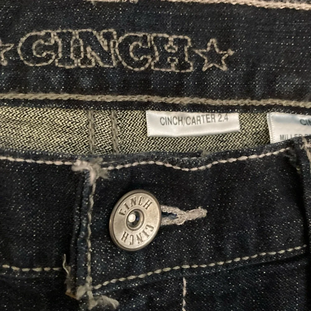 Cinch Carter 2.4 Performance Jeans Relaxed Dark Stone EUC WhiteLabel Men’s 33x32